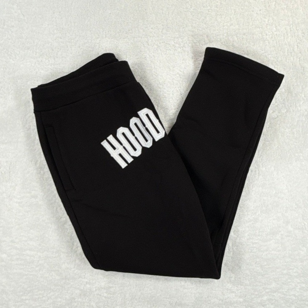 Hoodrich OG Heat OH Pant Mens XL Black White Logo Fleece Joggers HR0249 NWT